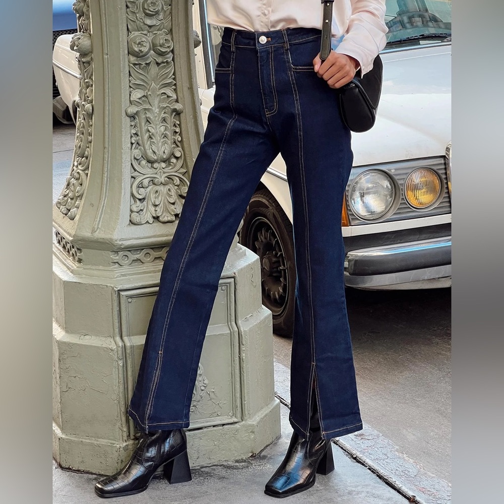 PP Johnny Flare Dark Wash Jeans Denim